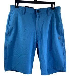 HURLEY Mens Stretch All Day Hybrid Short In & Out of Water Size 30 Seaview Blue